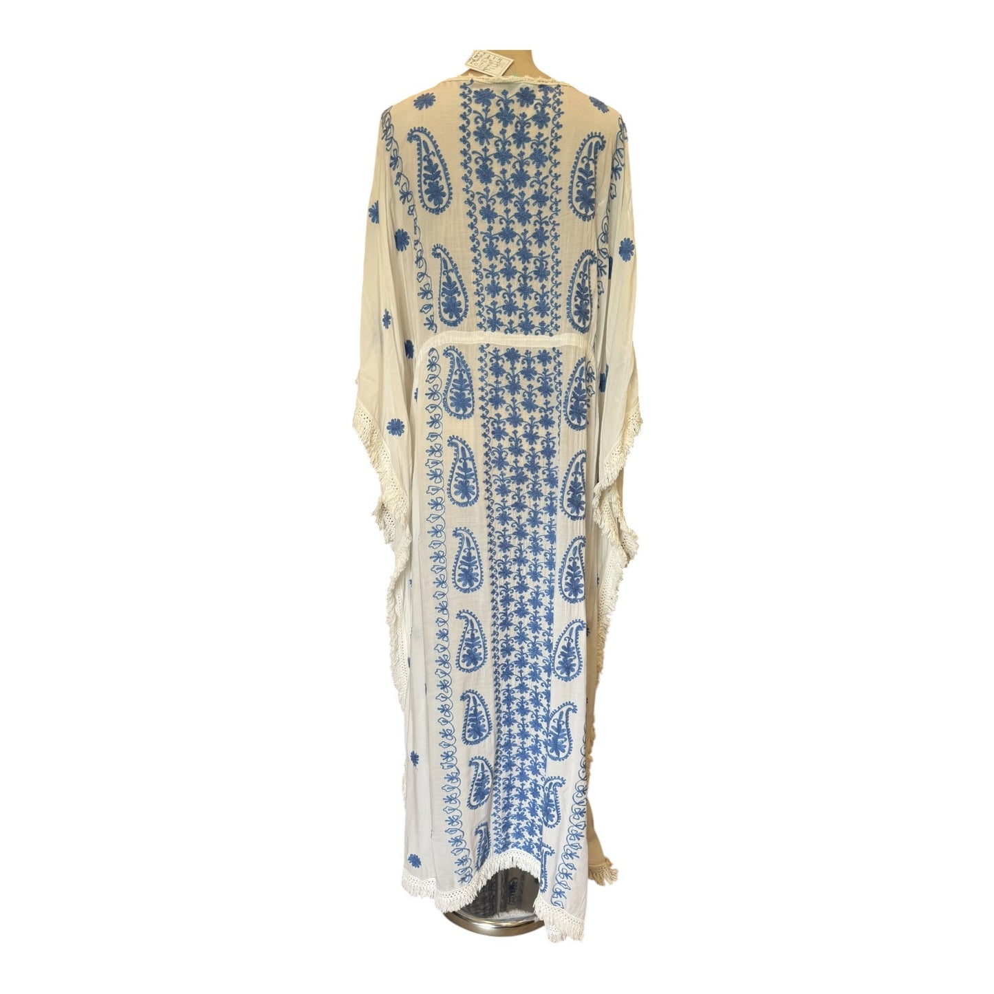 Melissa Odabash White and Blue Beach Dress - One Size
