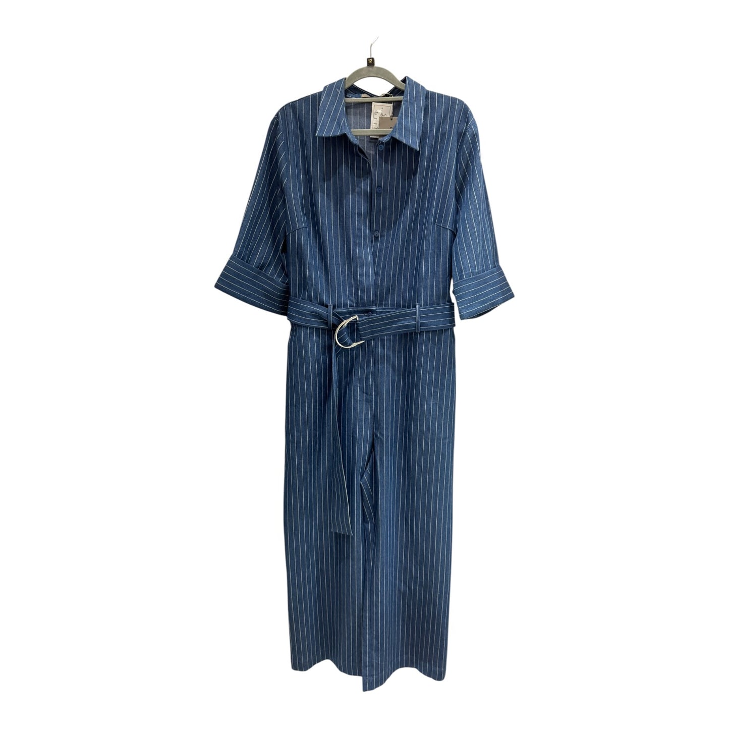 Costa Mani Foxglove Stripe Jumpsuit - 12 - NEW
