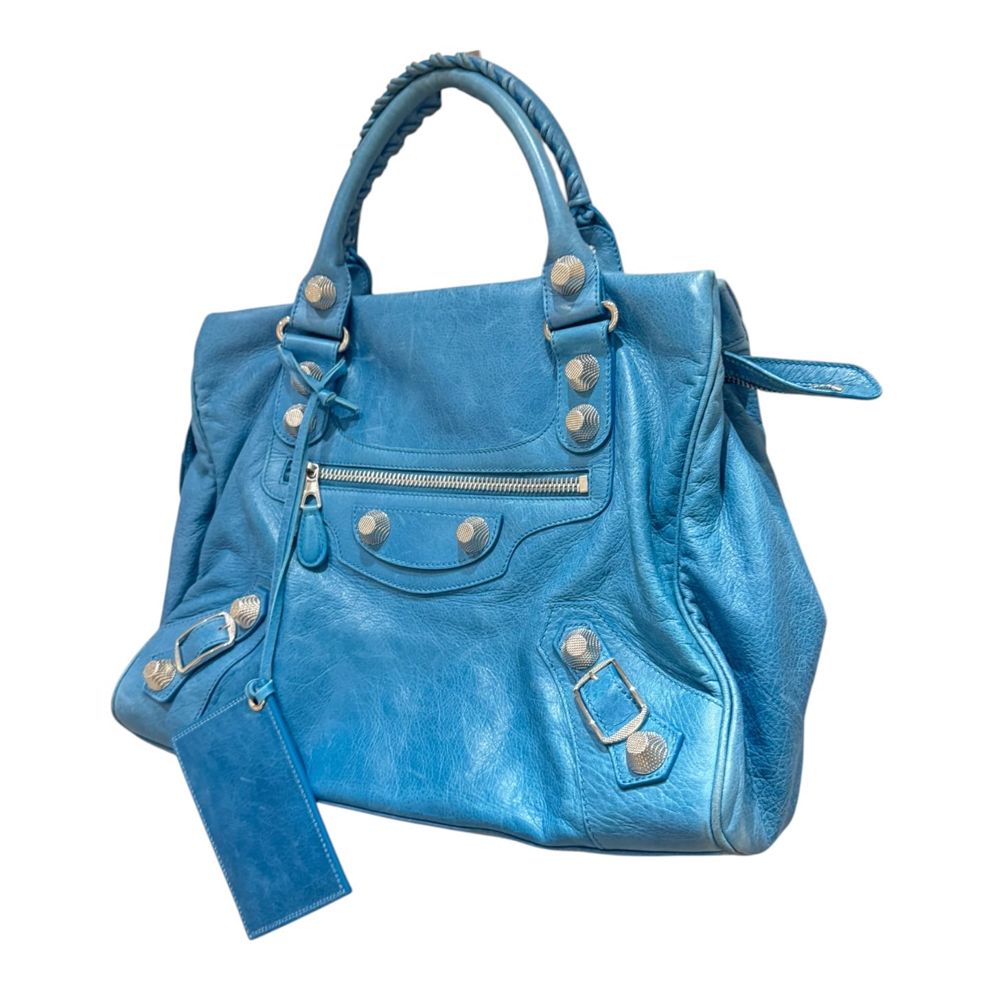 Balenciaga The City Blue Bag