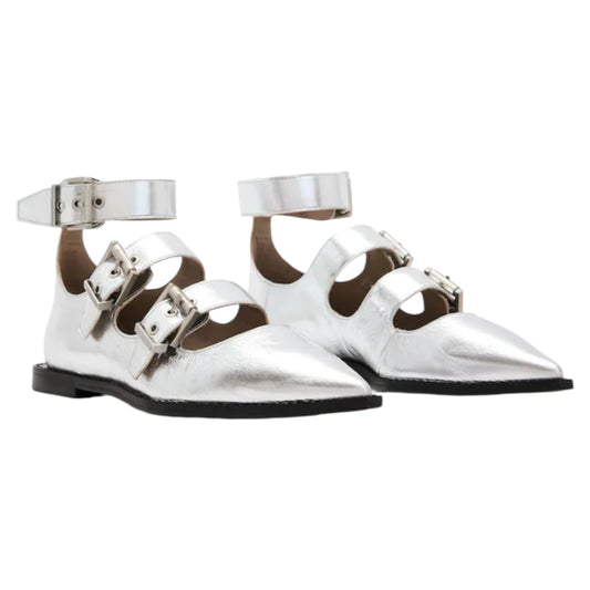All Saints Silver Susan Shoes - 39 / 6