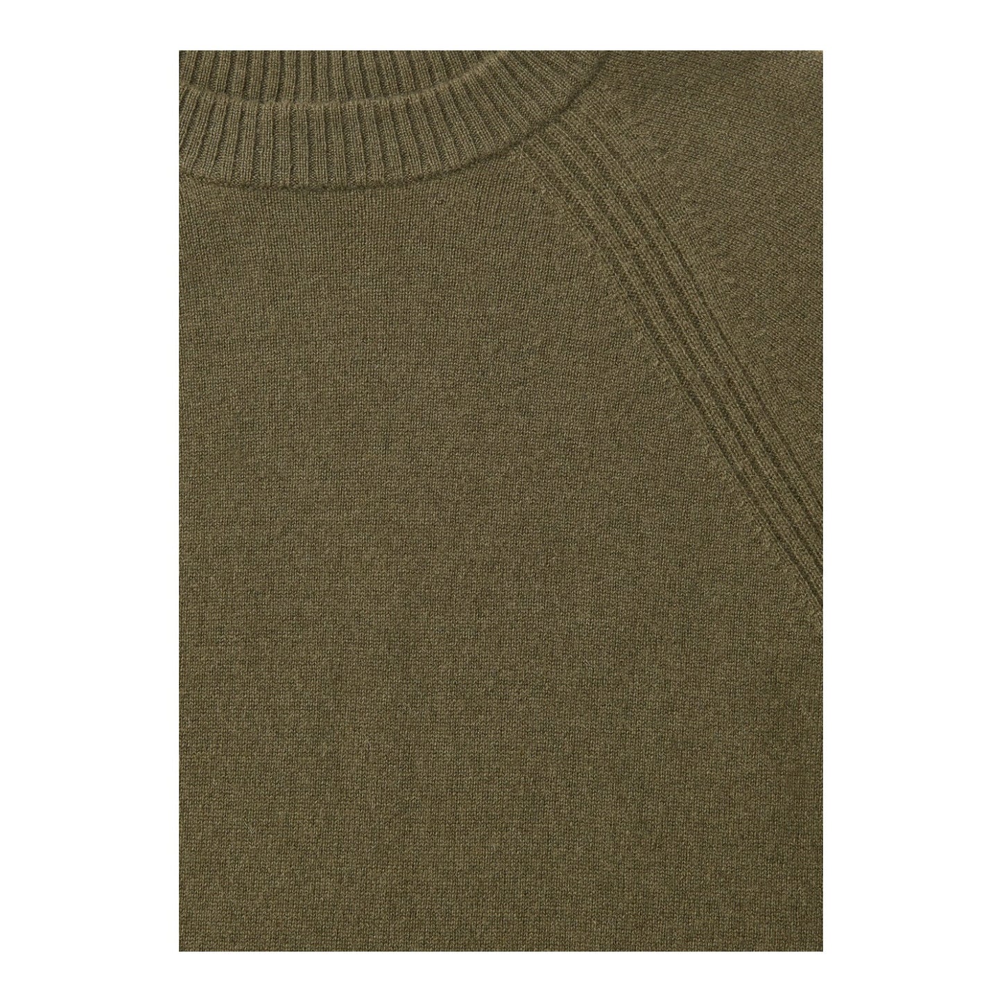 Whistles Khaki Ultimate Cashmere Crew Neck - 12