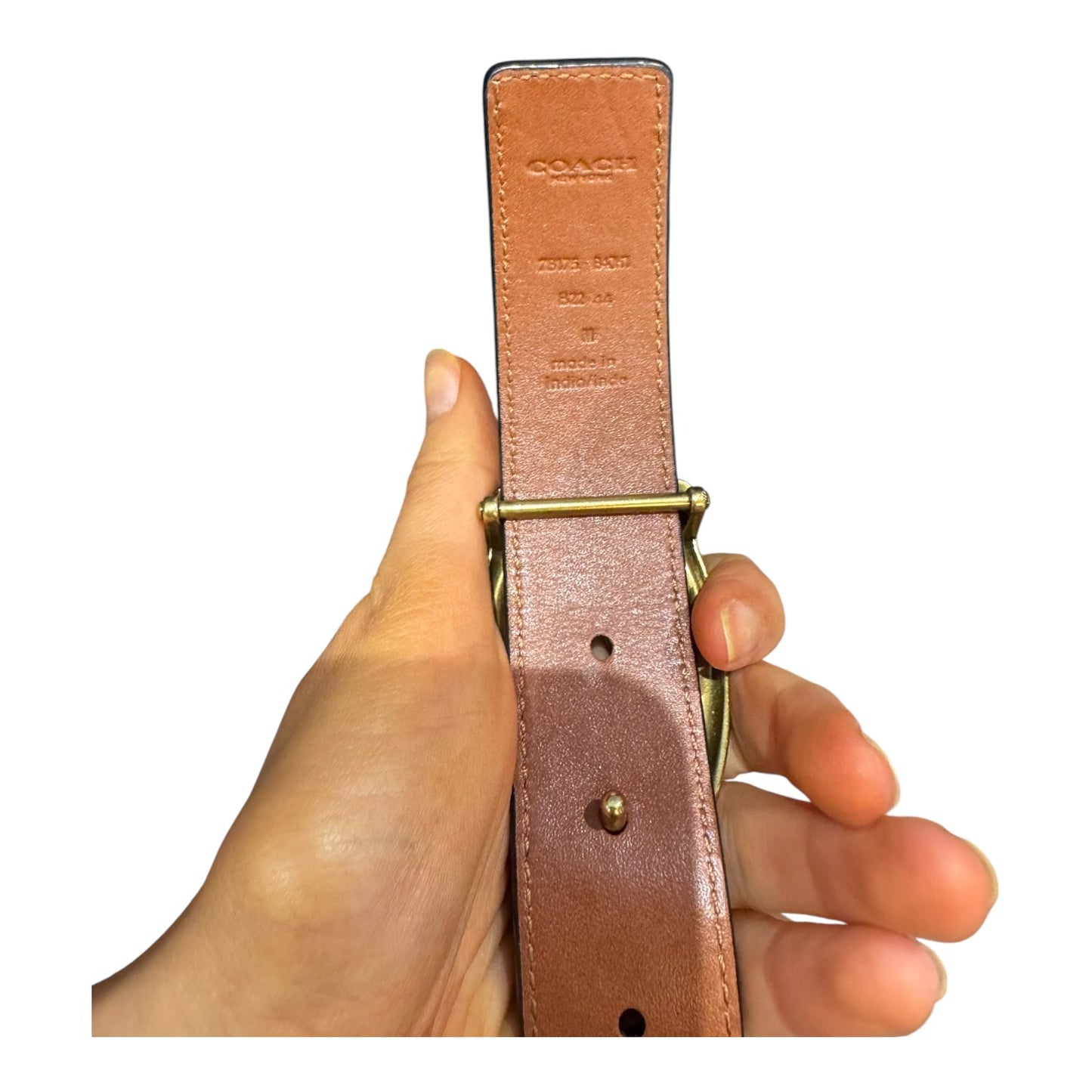 Coach C Hardware Reversible Belt - M