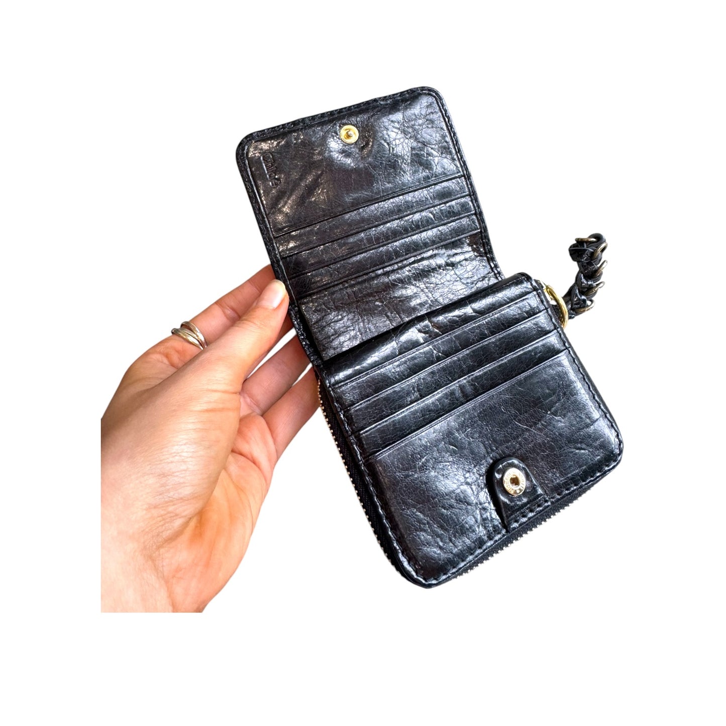 Chloe Black Leather Purse