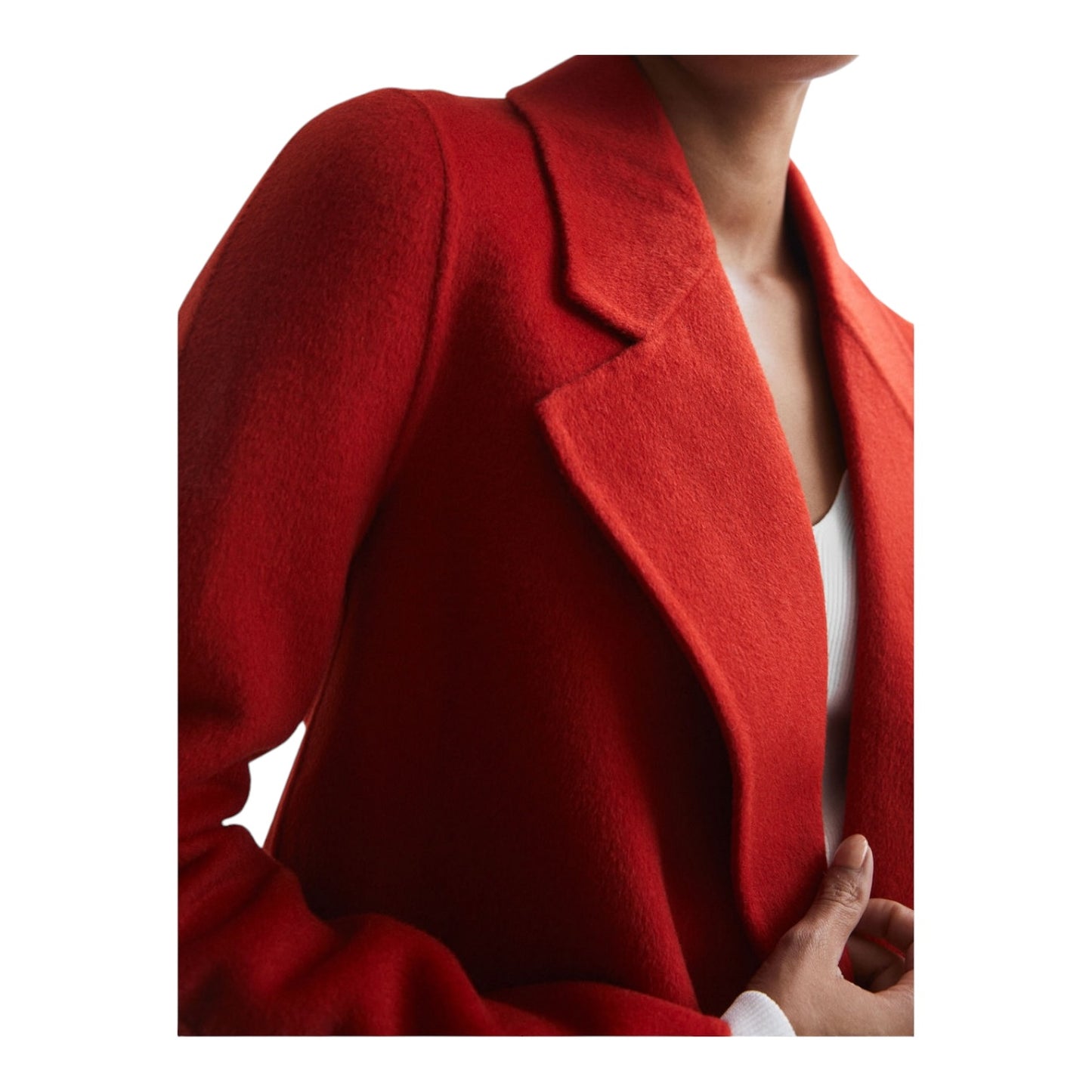Reiss Amalia Blind Seam Wool Coat - 10