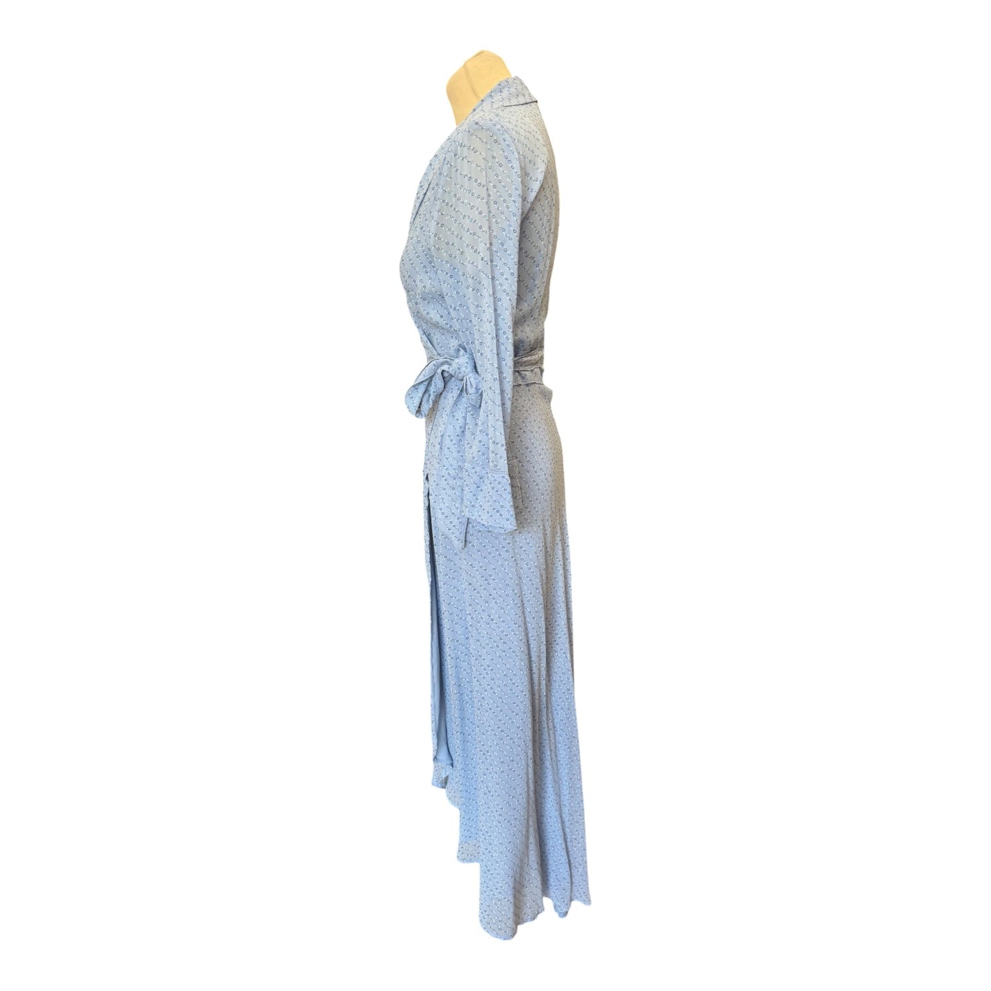 Ganni Georgette Blue Floral Dress - 10