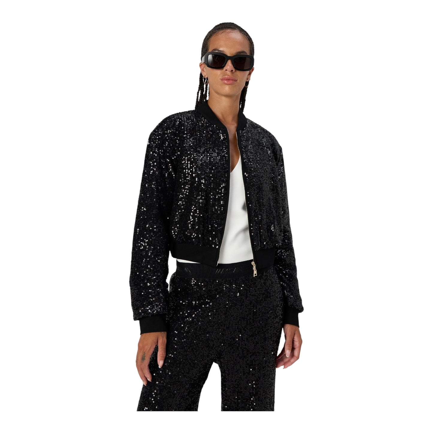 Marc Cain Sequin Bomber Jacket - 10
