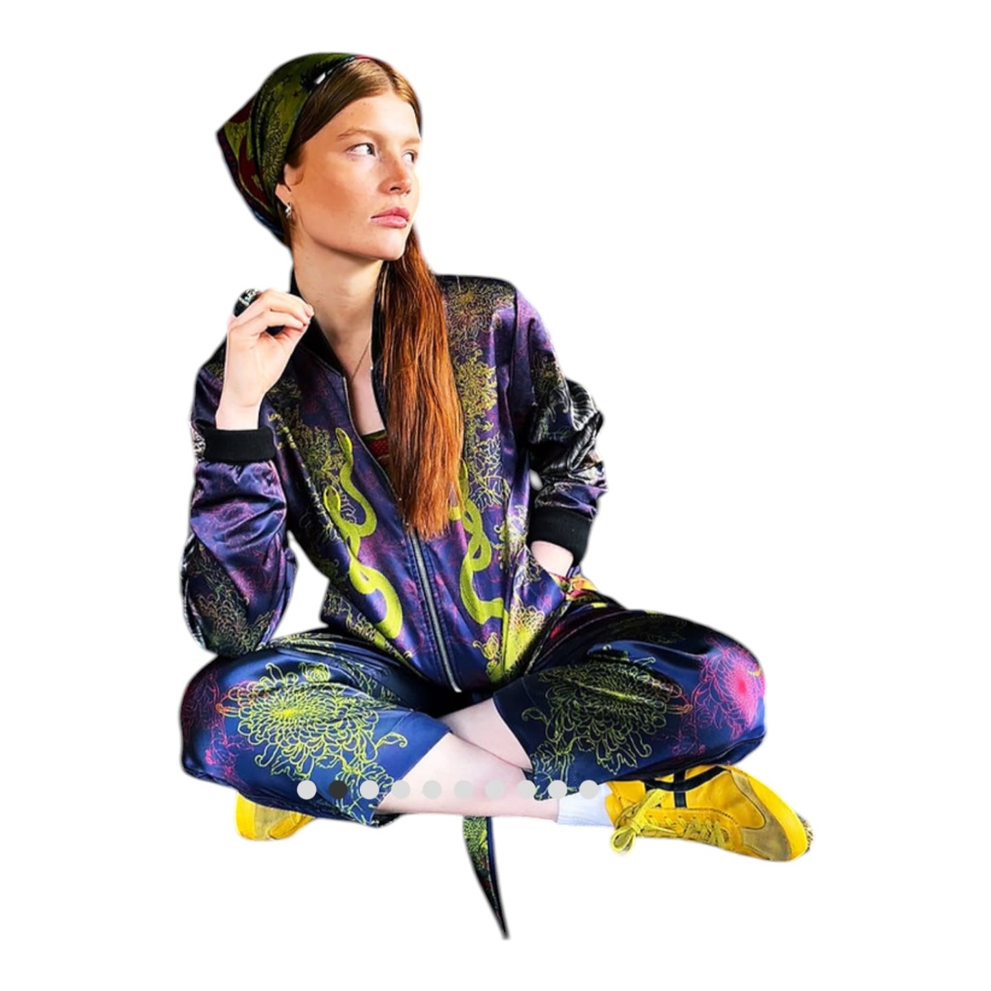 Eadach by Sara O'Neill Morrigan Reversible Unisex Bomber Jacket - 8