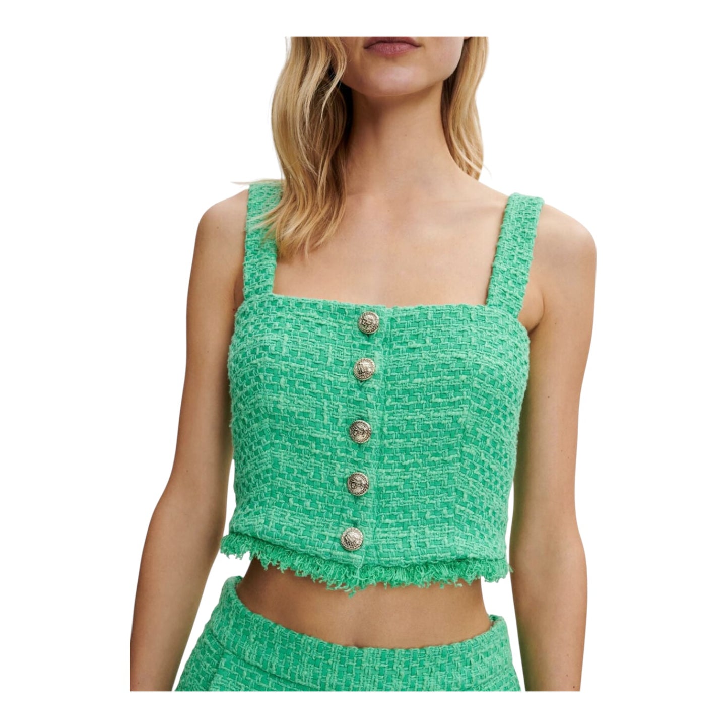 Maje Green Tweed Three Piece Set - 8/10