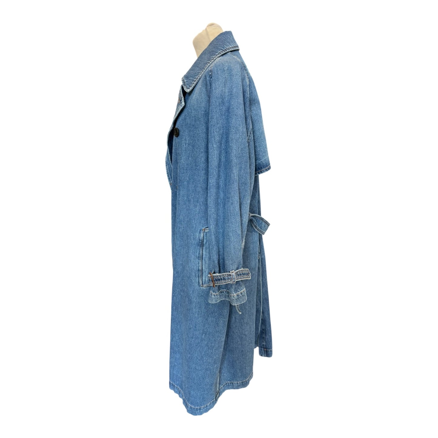 Max Mara Denim Trench Coat - 10
