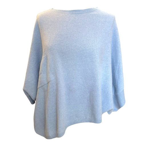 Caroline Blue Crop Cashmere Jumper - 10