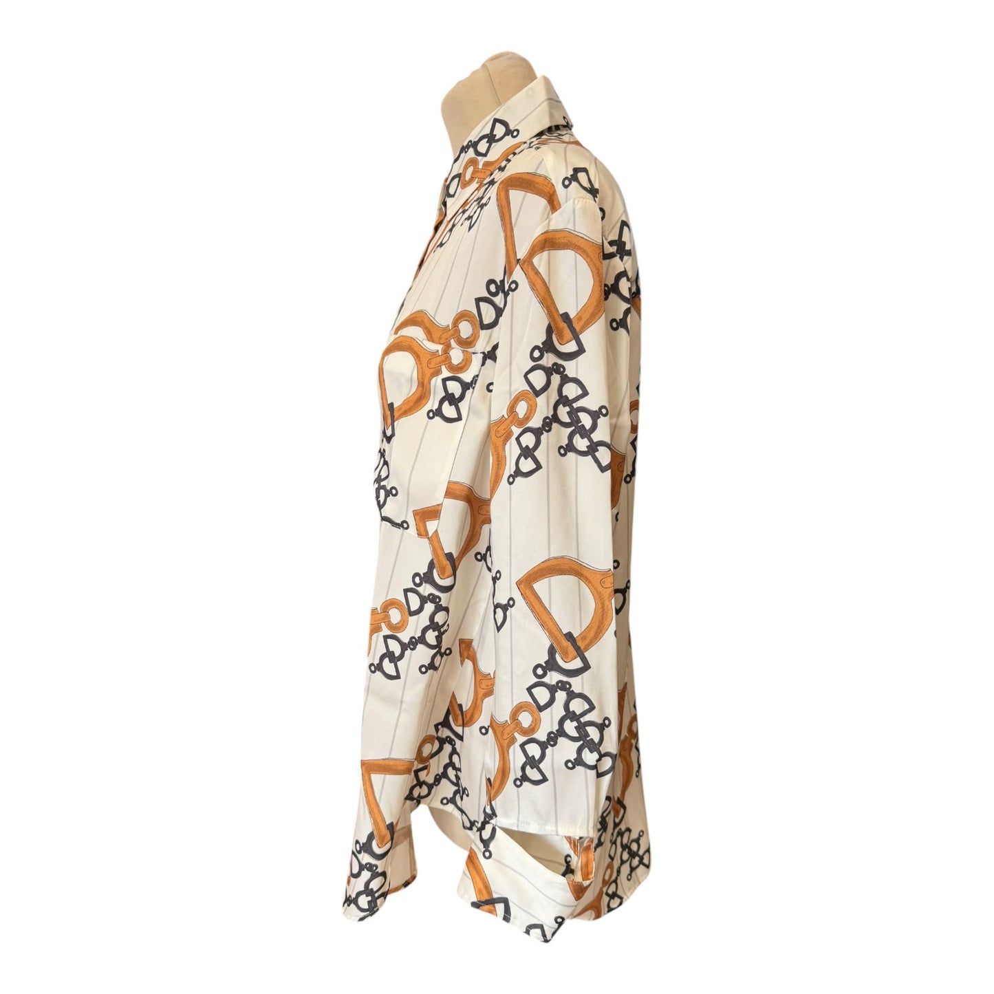 Luisa Cerano Horsebit Motif Blouse - 14/16