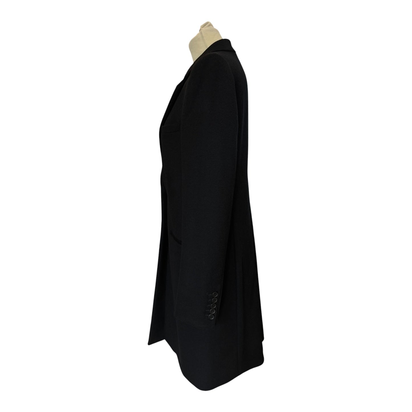 Joseph Black Wool and Cashmere Coat - 10