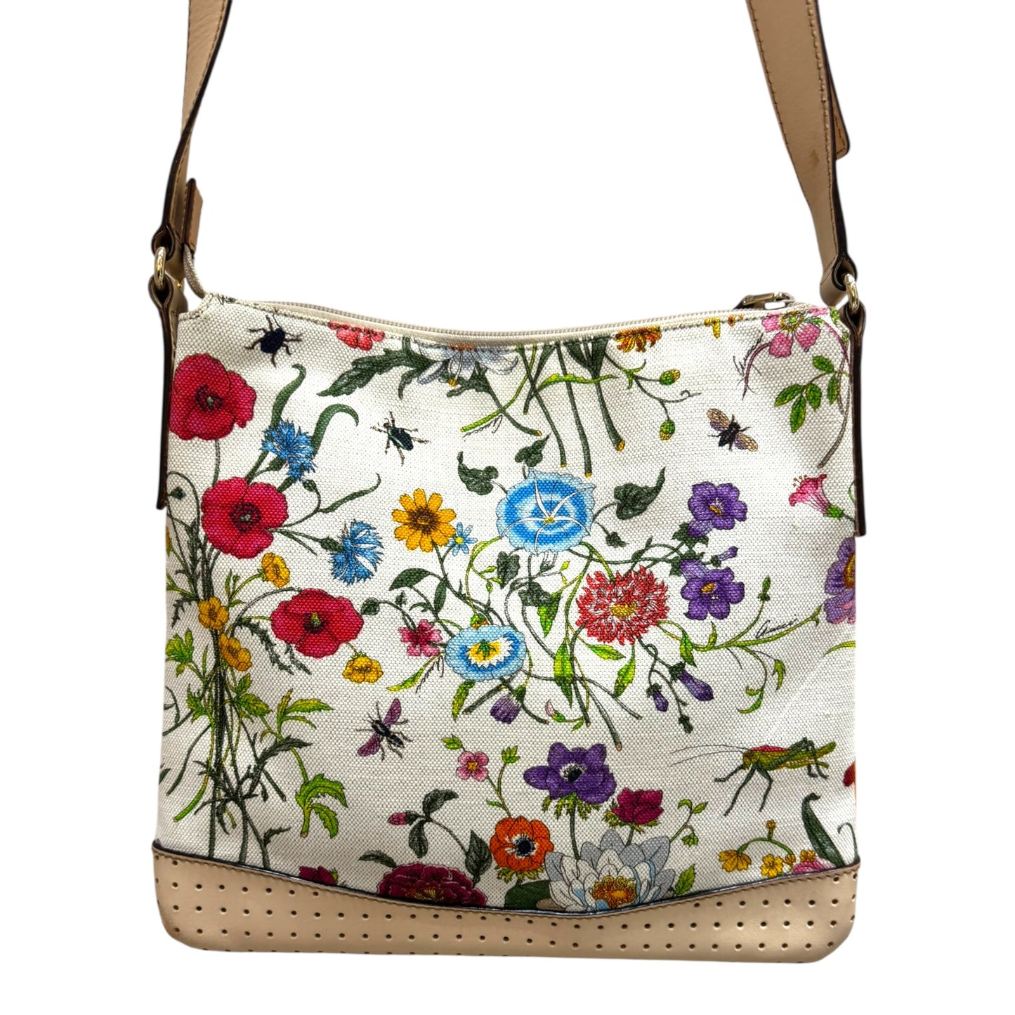 Gucci Floral Messenger Cross Body Bag