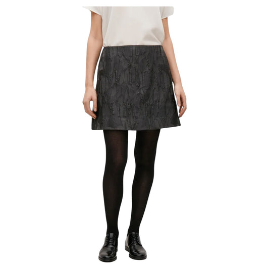 COS Short Black Jacquard Skirt - 8/10