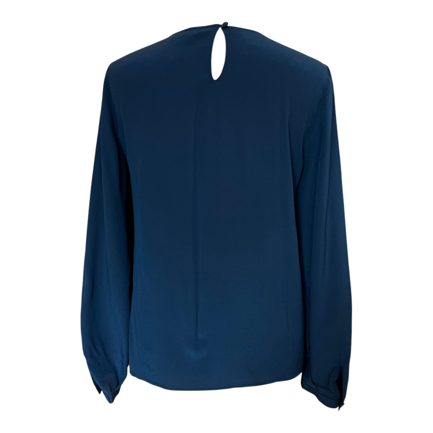 Claudie Pierlot Teal Silk Ruffle Blouse - 8/10