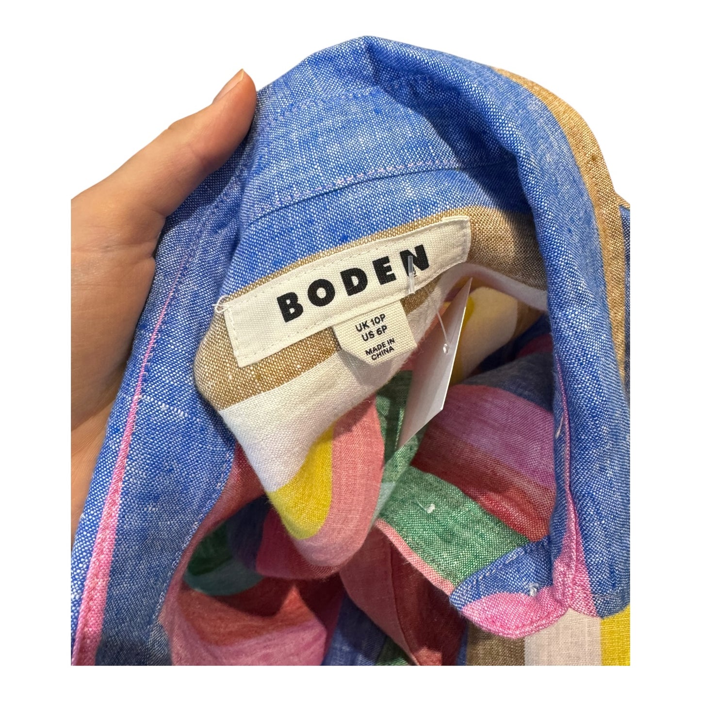 Boden Alexa Linen Maxi Shirt Dress - 10P