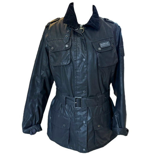 Barbour Black Waxed Jacket - 12