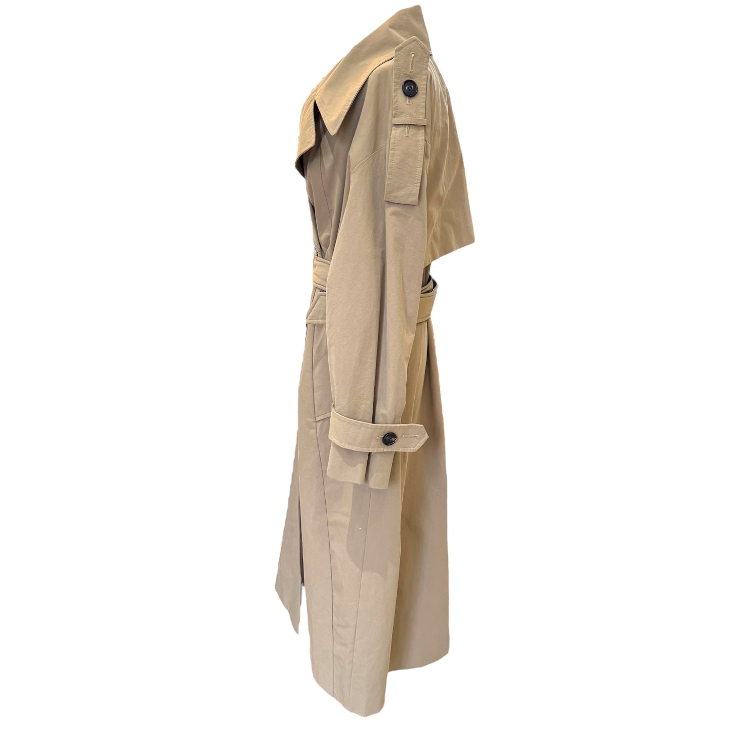 Jigsaw Camel Cotton Trench Coat - 10 - NEW