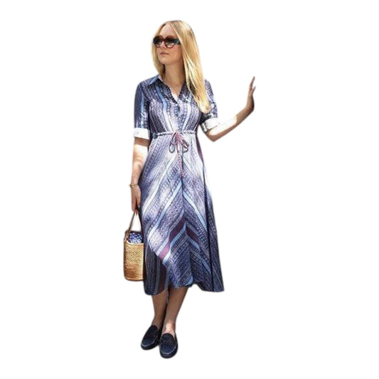 Le Sirenuse Blue Shirt Dress - 10