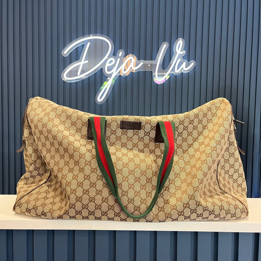 Gucci Large Canvas Holdall Bag