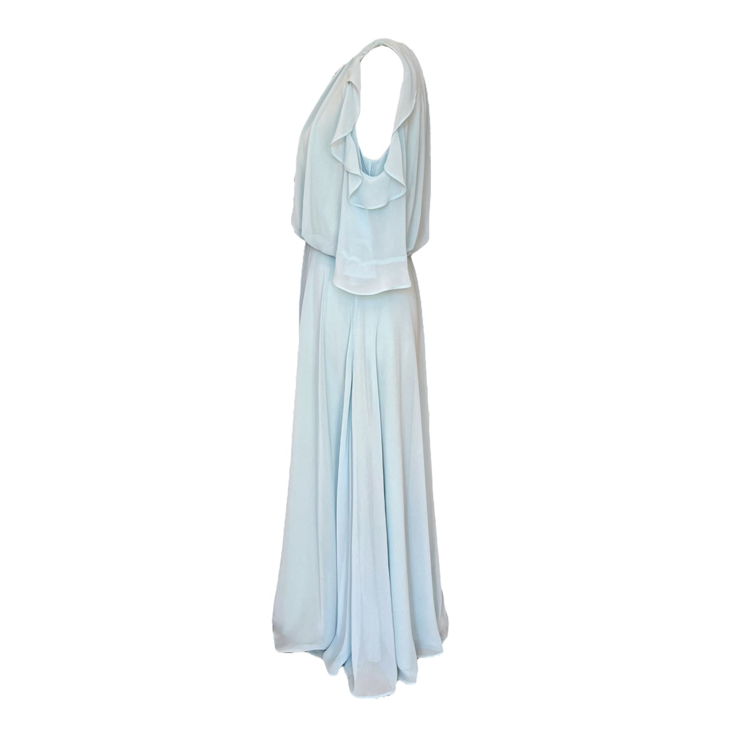 Marella Light Blue Chiffon Dress - 12 - NEW
