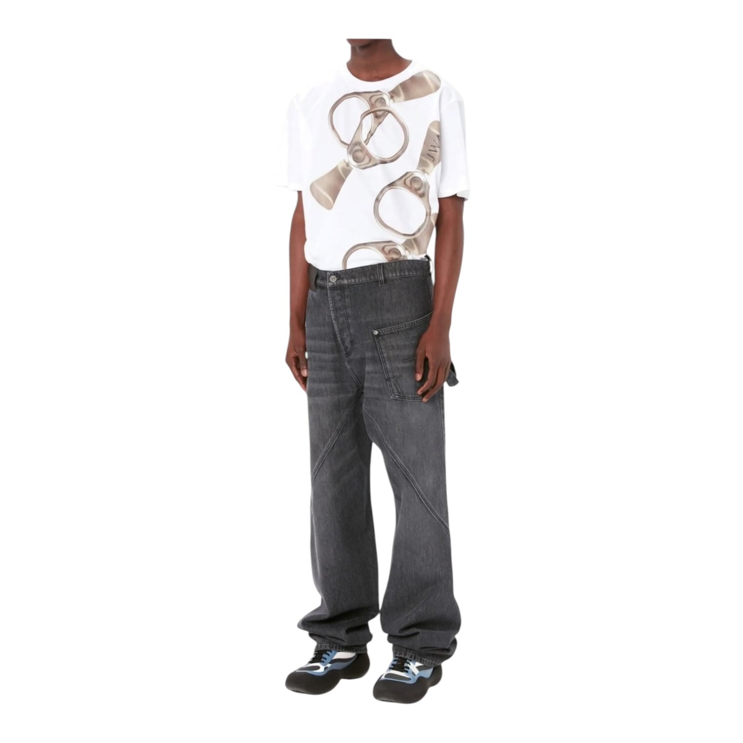 JW Anderson Grey Twisted Workwear Jeans - W28/UK12