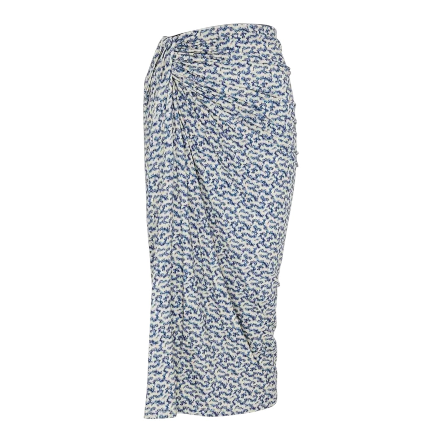Isabel Marant Jeldia Blue Pattern Skirt - 10