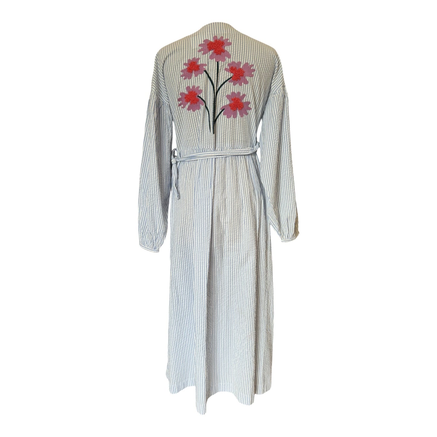 Sissel Edelbo Caro Blue Wrap Dress - One Size