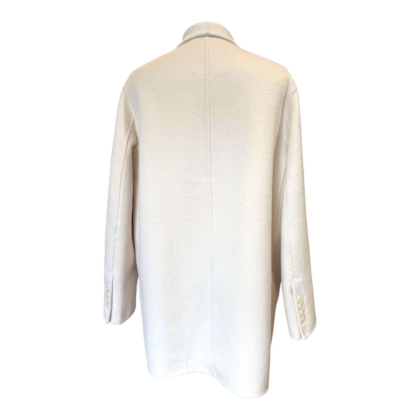 Massimo Dutti Cream Wool Blend Jacket - 8/10