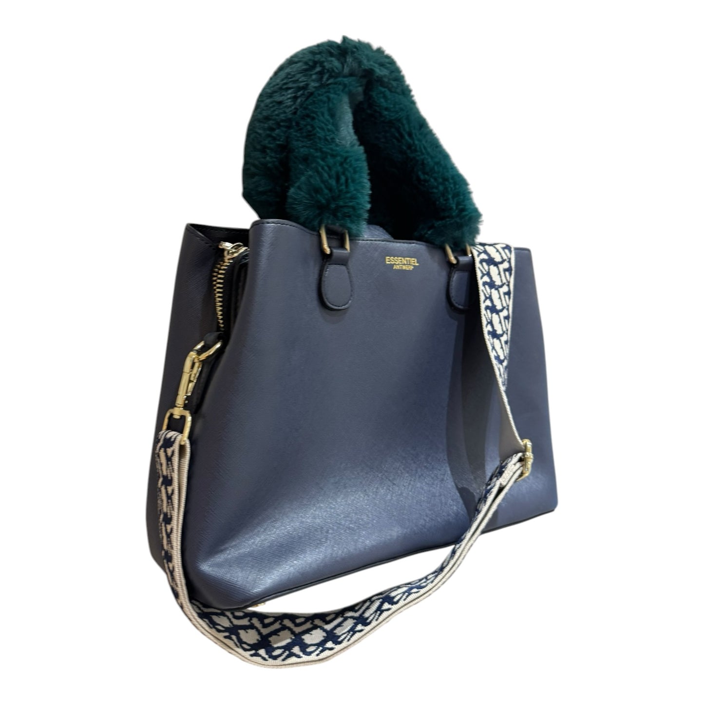 Essentiel Antwerp Blue Fluffy Handle Bag