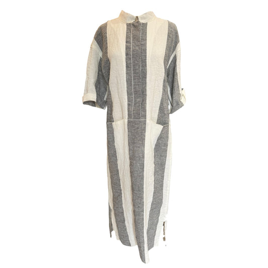 Annette Gortz Stripe Linen Dress - 10/12