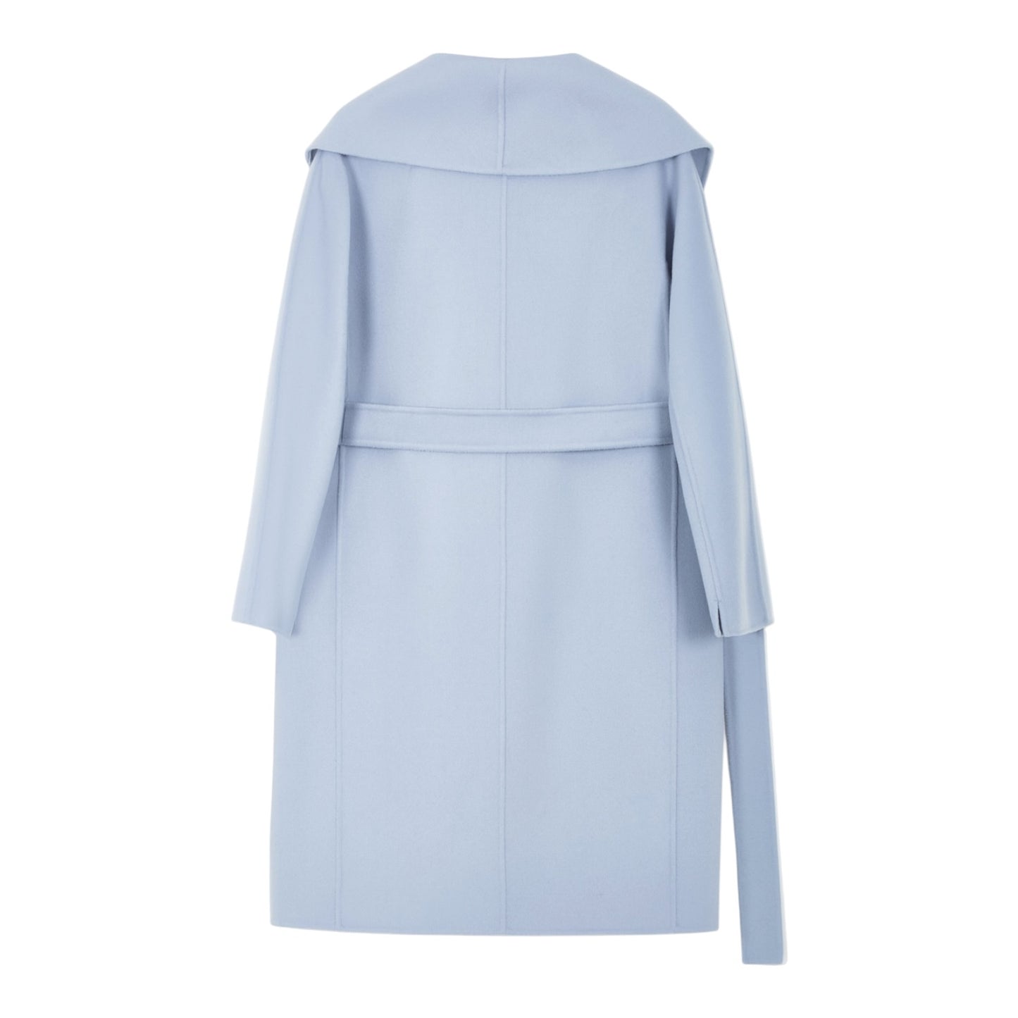 S Max Mara Messi Coat in Blue Grey - 12