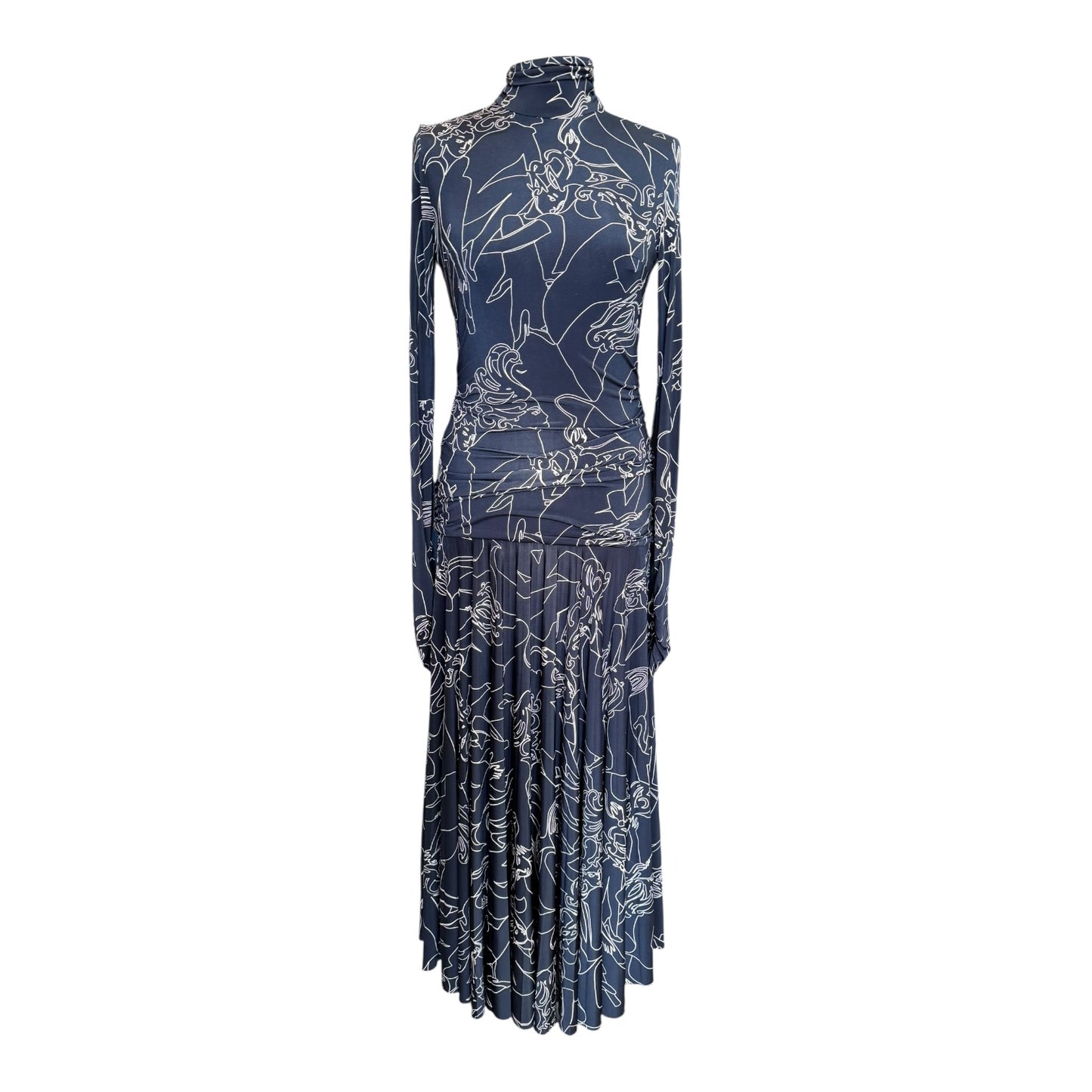 VVB Victoria Beckham Navy Dress - 6/8