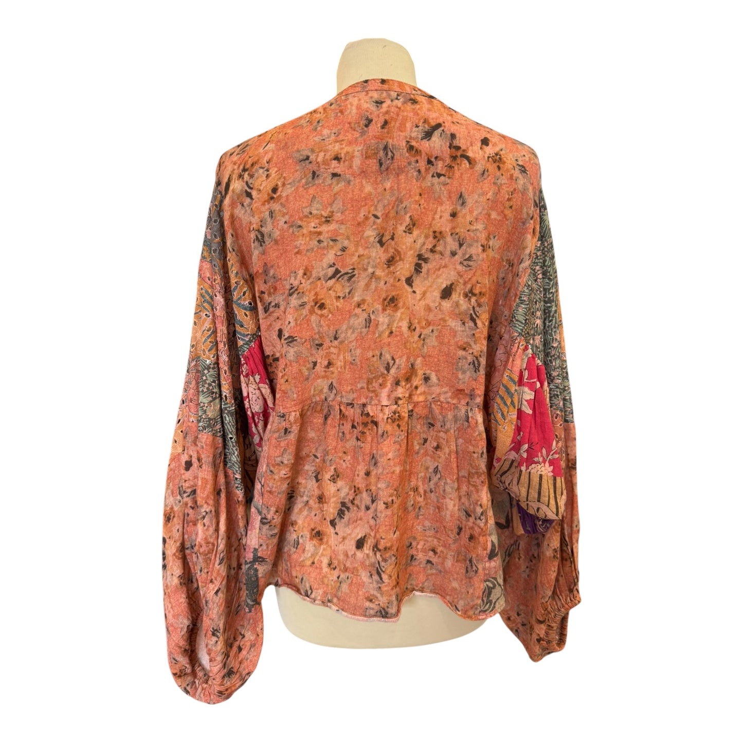 Mes Demoiselles Coral Pattern Blouse - 12