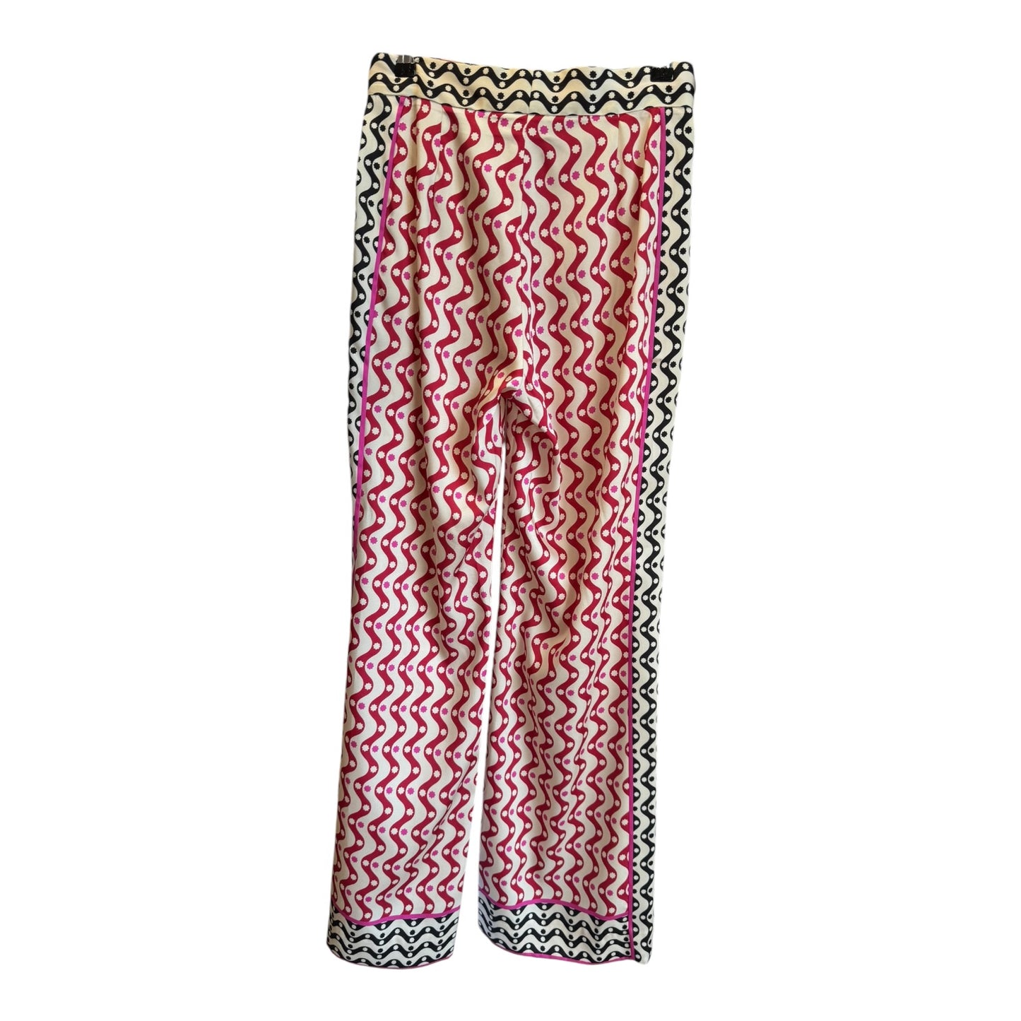Sandro x Louis Barthelemy Pink Red Pattern Trousers - 10