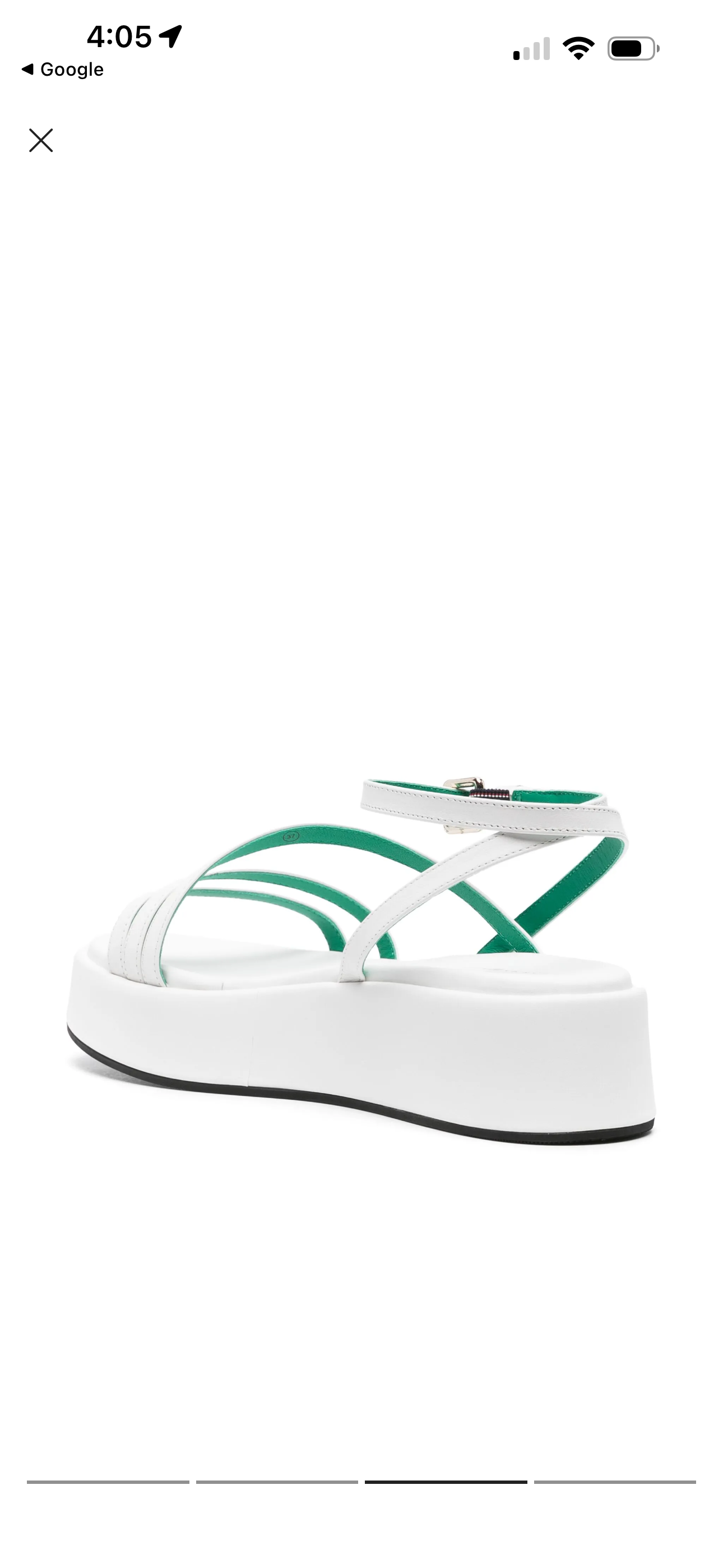Tommy Hilfiger White Platform Sandals - 37/4 - NEW