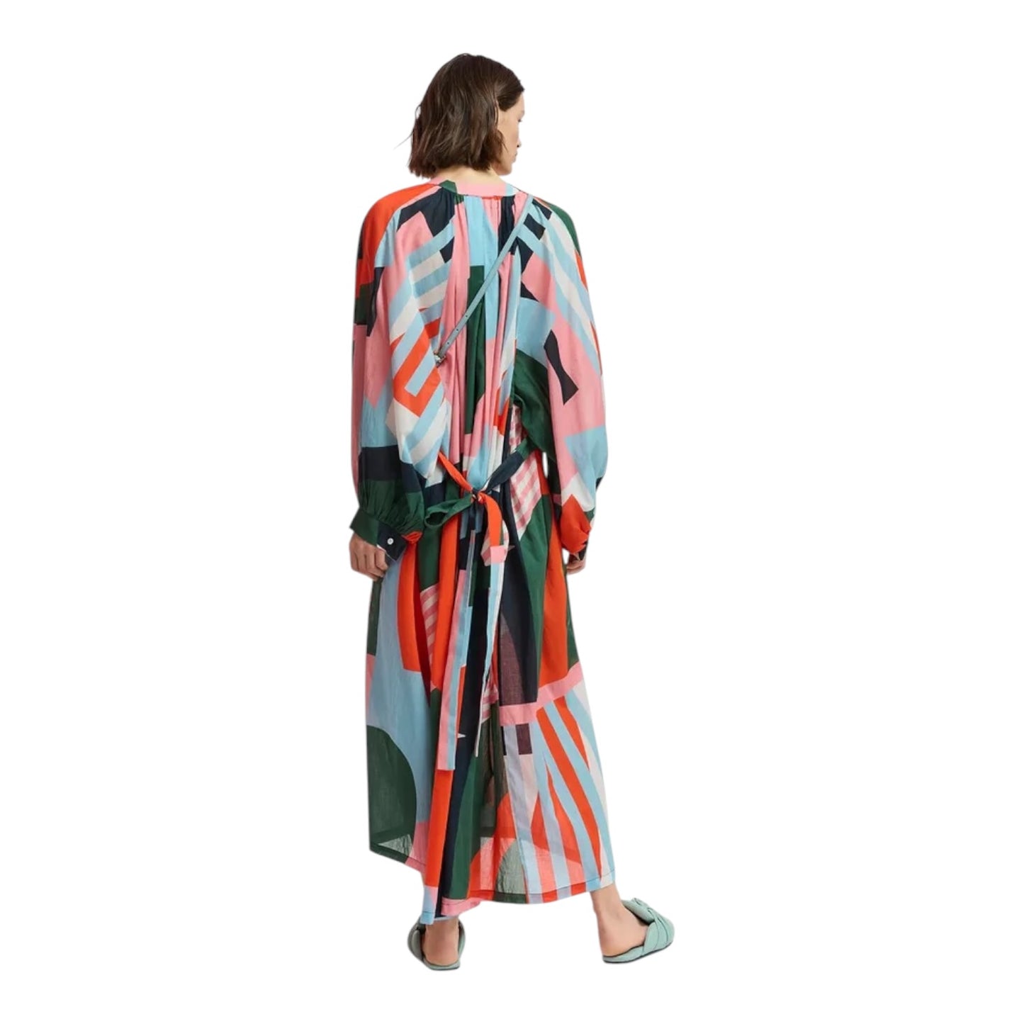 Essentiel Antwerp Abstract Cotton Maxi Dress - One Size
