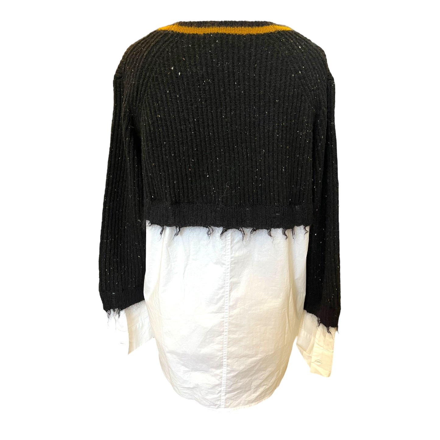 NEW Luisa Cerano Black and Mustard Jumper Shirt