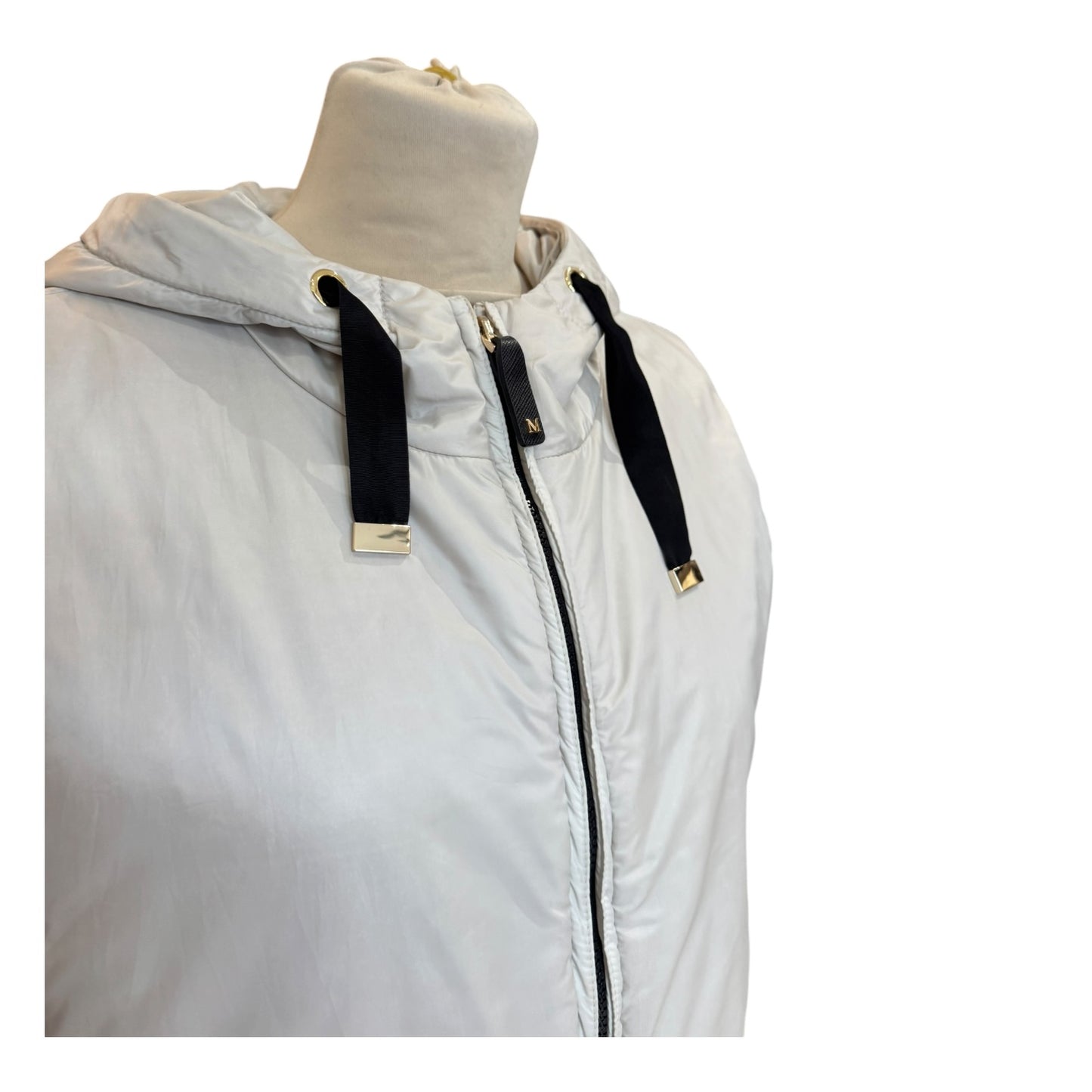Max Mara Beige Greengo Drip-Proof Canvas Gilet - 12/14