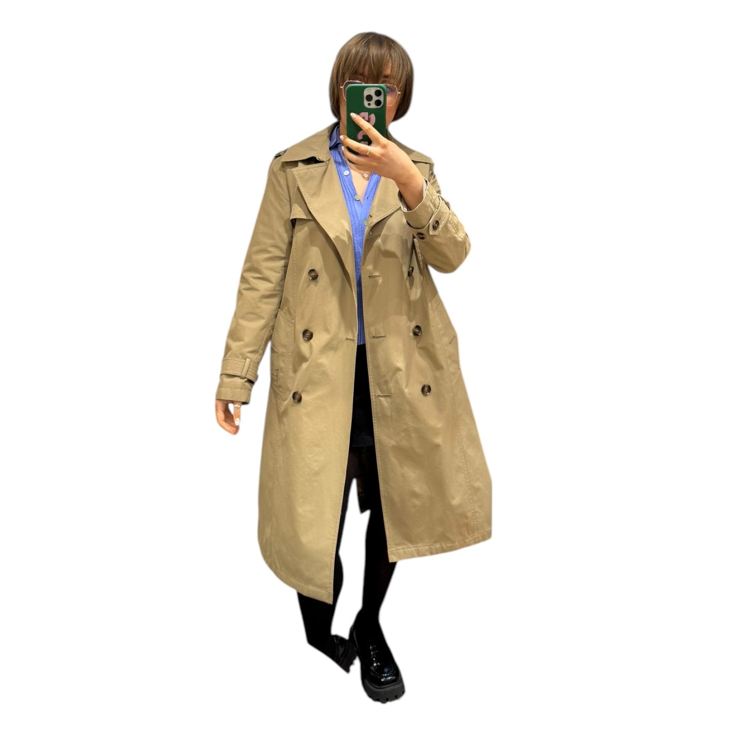 Barbour Camel Trench Coat - 10