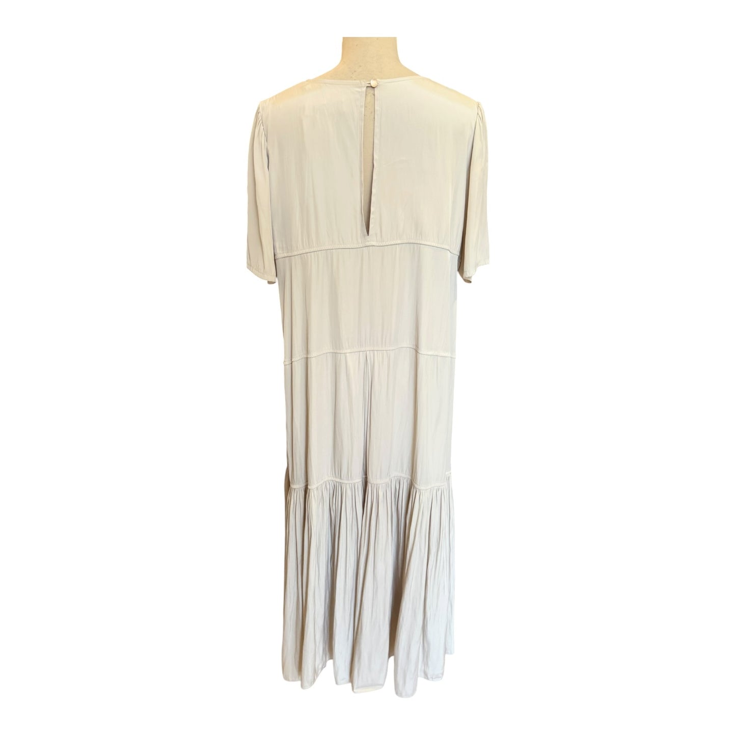 Emin & Paul Beige Satin Dress - 12/14