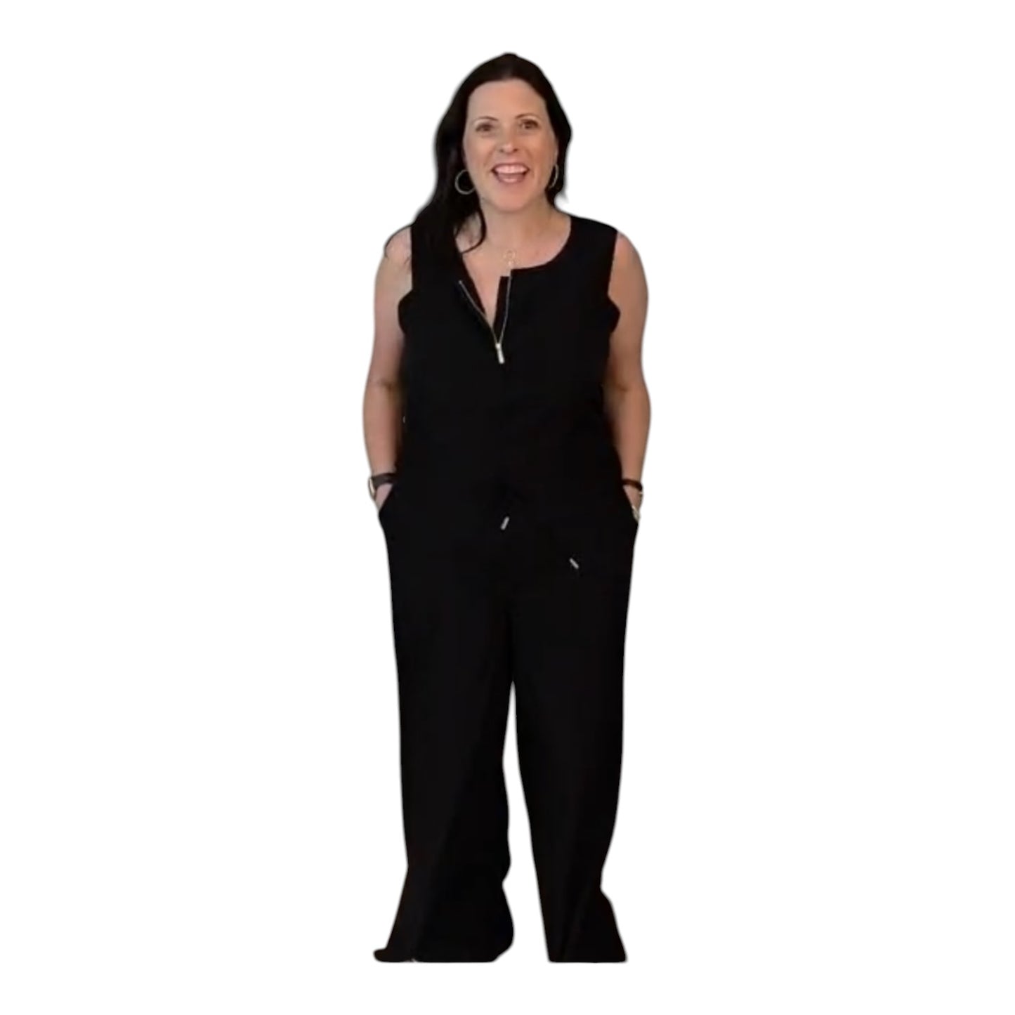 Karen Millen Black Jumpsuit - 16 - NEW
