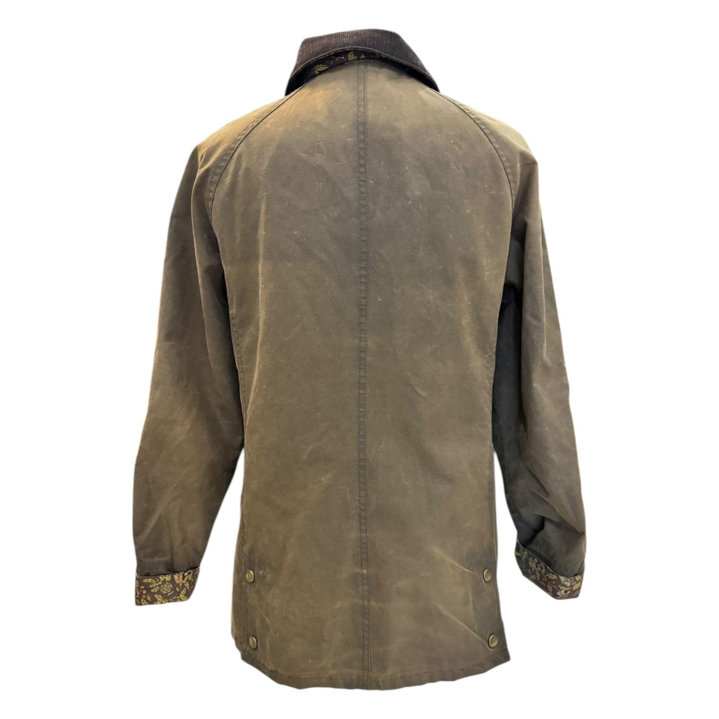 Barbour Beadnell Wax Jacket with Liberty Floral Detail - 10