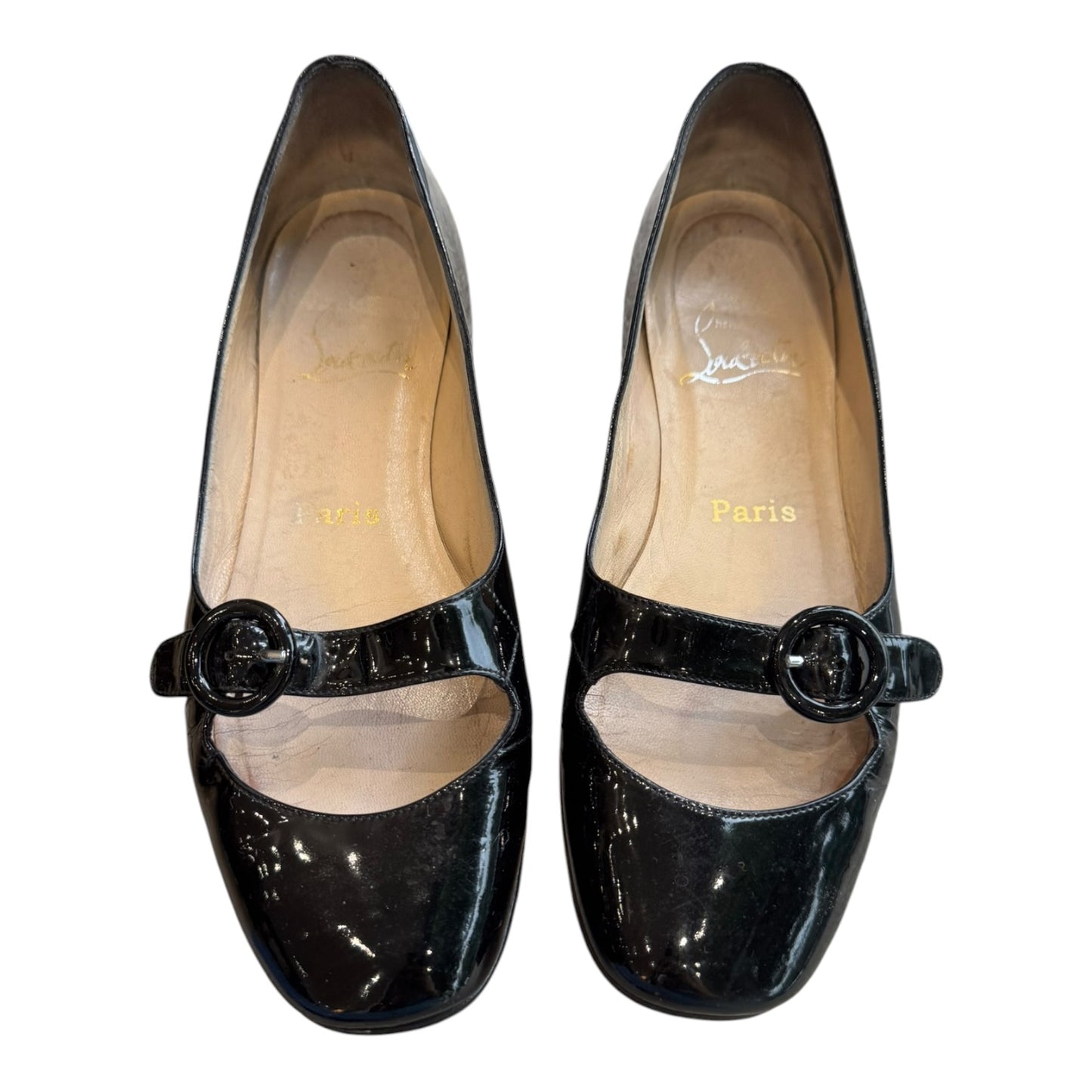 Louboutin 'Perverse' Mary Jane Flats - 37/4