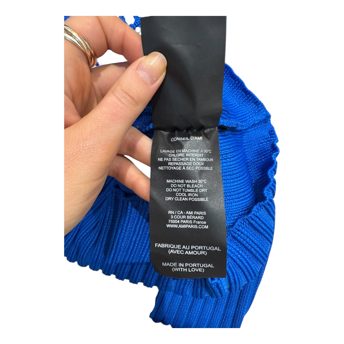 24 Sevres Blue Cable Knit Jumper - 10 - NEW