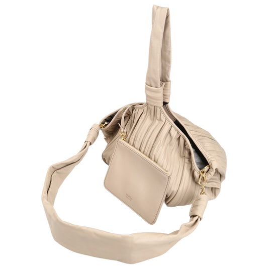Max Mara Ketty Beige Sheep Skin Mini Handbag