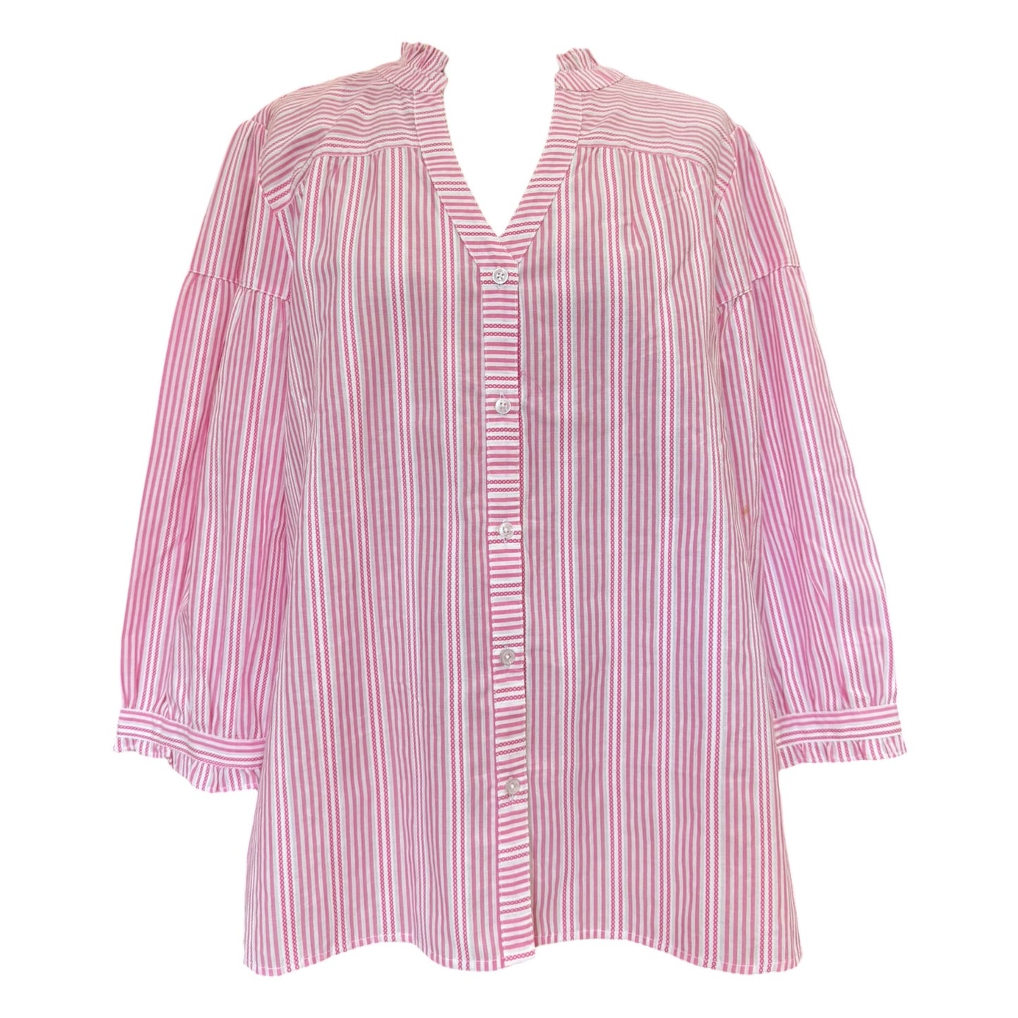 Crew Clothing Pink Stripe Shirt - 16