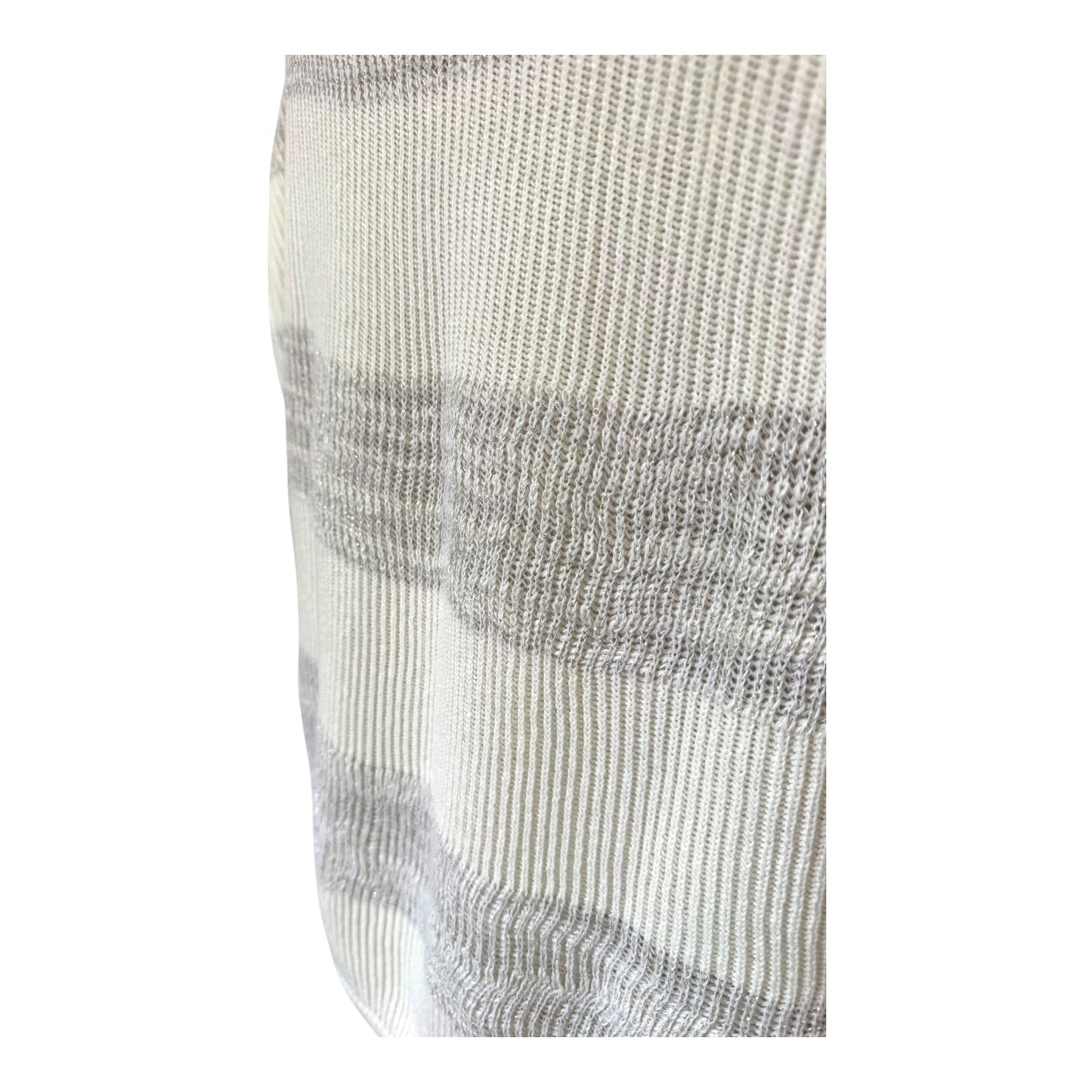 Fabiana Filippi White and Silver Sweater Vest - 12