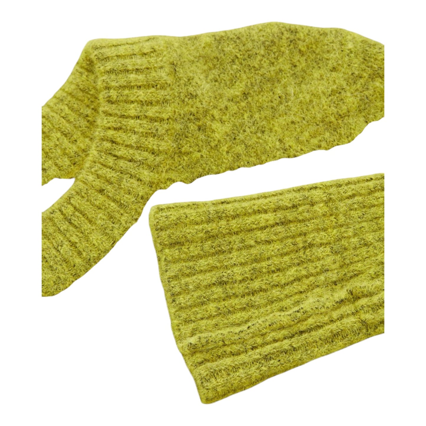 COS Lime Alpaca  and Wool Jumper - 8/10