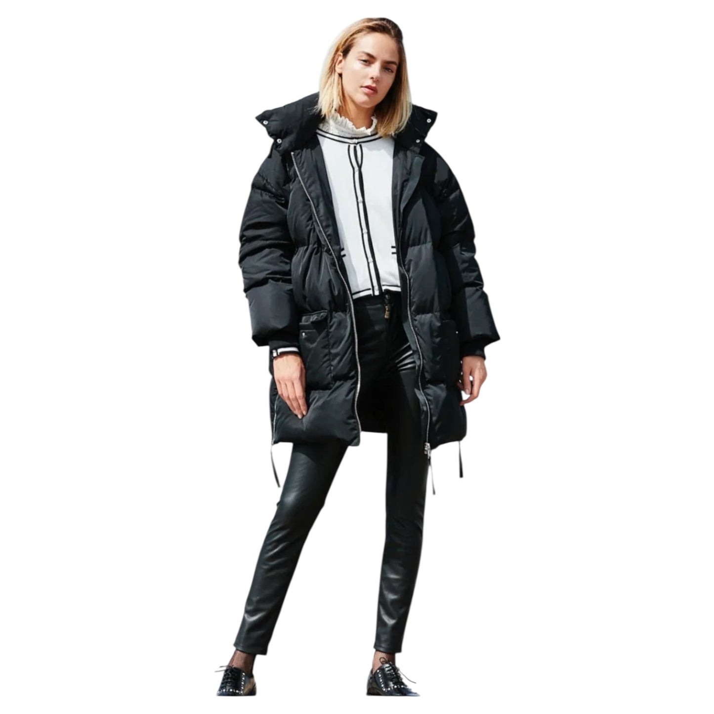 Claudie Pierlot Black Puffer Coat - 12